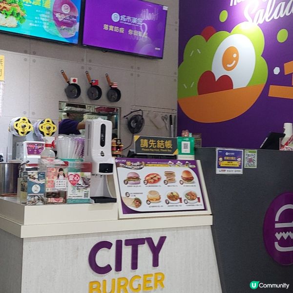 雙層牛漢堡-牛肉味濃🍔🍟👍🥤🥟