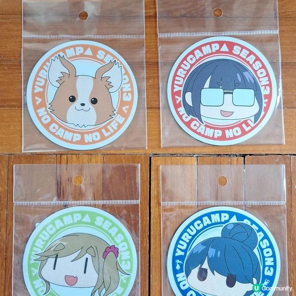 繼續我的funbid開箱(5月) - yurucamp 磁鐵杯墊