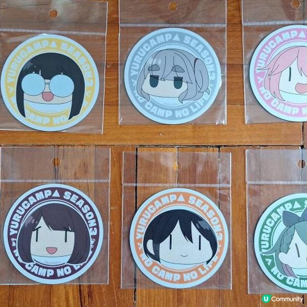 繼續我的funbid開箱(5月) - yurucamp 磁鐵杯墊