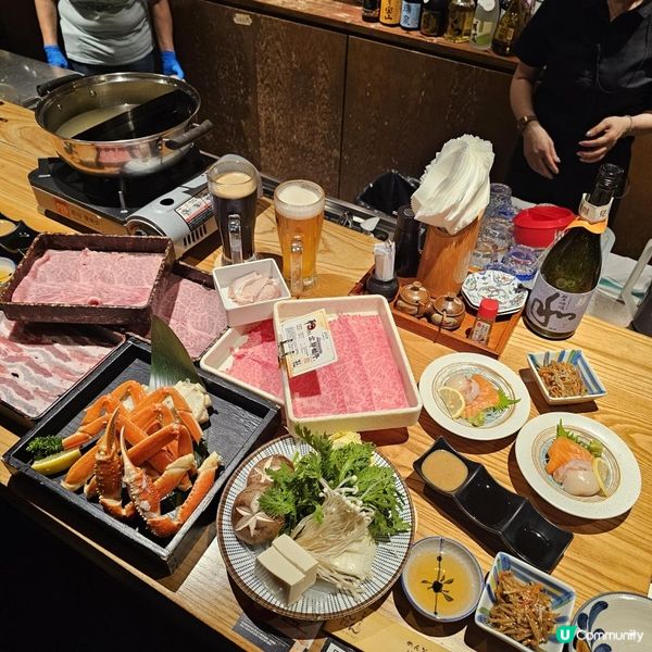 甘甜和牛與鮮甜松葉蟹