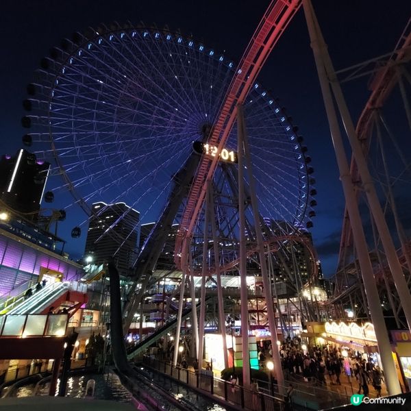 日本橫濱必去COSMOWORLD🔥大型摩天輪遠望迷人夜景