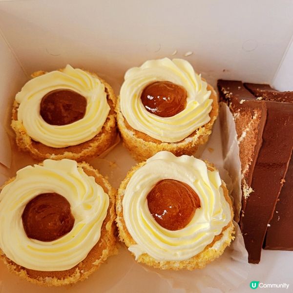 貪得意，好迷你黃梅蛋糕，三角朱古力蛋糕