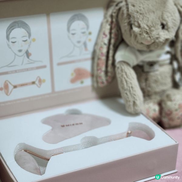 🌹天然水晶刮痧套裝實測｜消水腫＋提升護膚品吸收力 