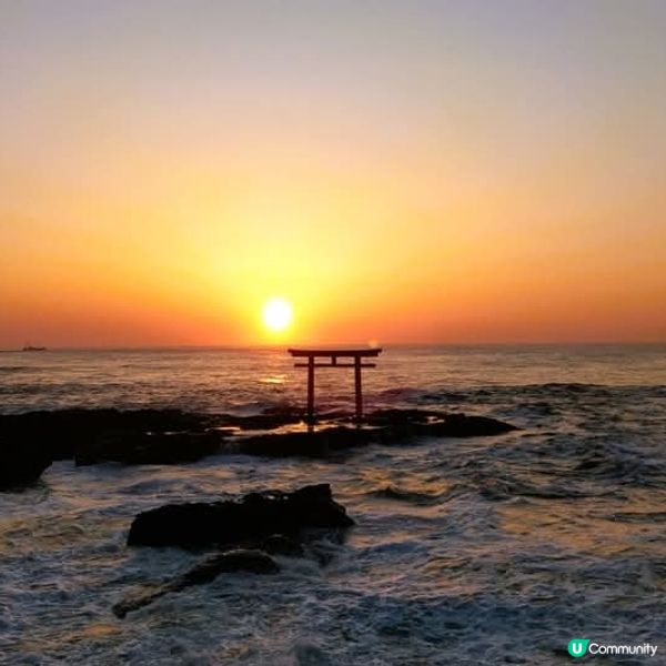 大洗磯前神社🌅 日出紅太陽，早起值唔值？