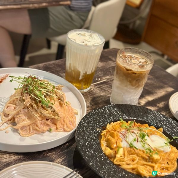 明太子蟹意粉🍝！唔咸唔膩😋！5🌟！