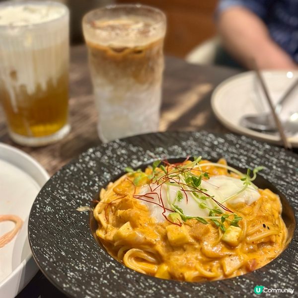 明太子蟹意粉🍝！唔咸唔膩😋！5🌟！