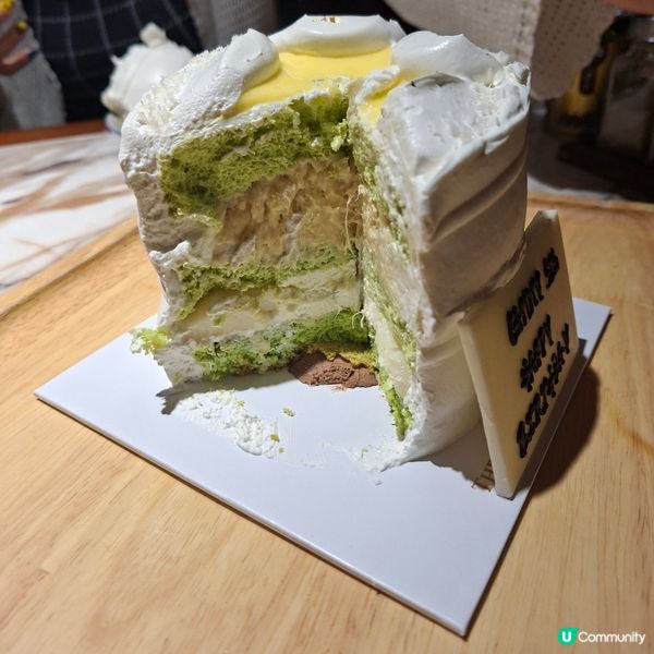 榴槤控注意😍D24榴槤斑蘭麻糬蛋糕🤤🎂