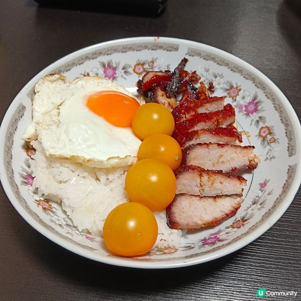 自製叉燒煎蛋飯