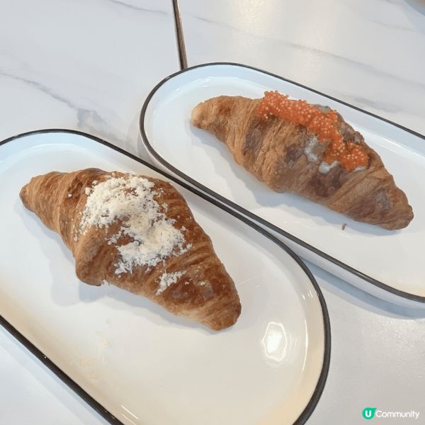 Fast Gourmet 海鮮塔，流心牛角包，環境休閒，食物...