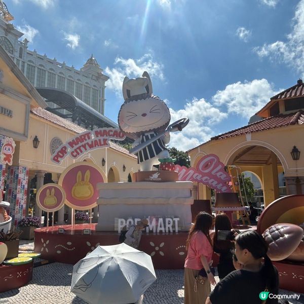 搭輕軌🚈去澳門氹仔排角探7米高嘅Labubu