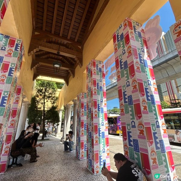 搭輕軌🚈去澳門氹仔排角探7米高嘅Labubu