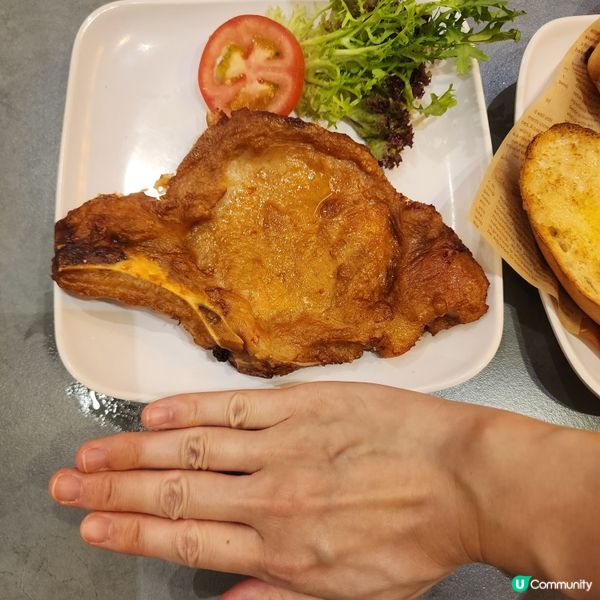 元朗冰室厚豬扒！😋 港式滋味🤤