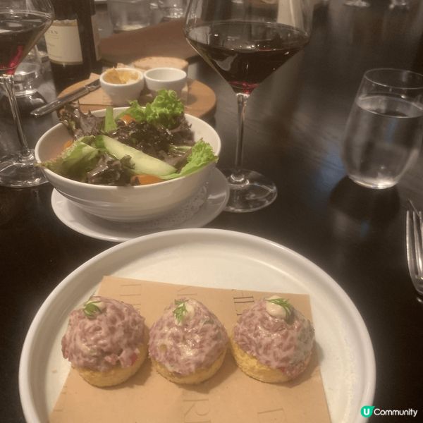 第一張係紐西蘭的牛肉 tartar （double tree...