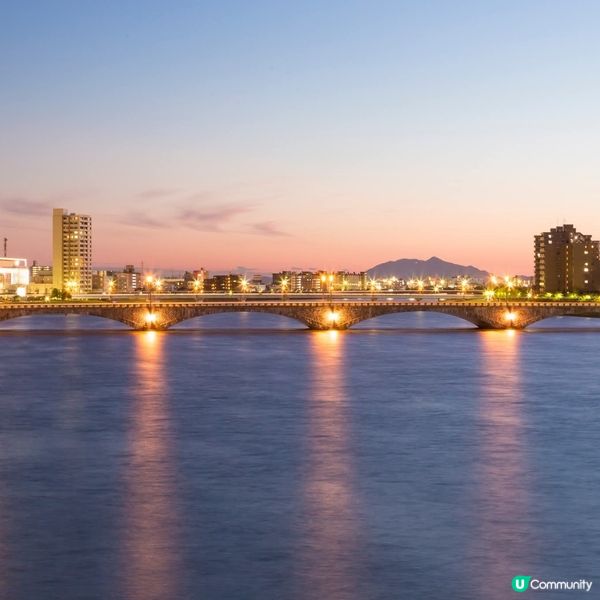 新潟萬代橋夜景🌃！高處遠望超正！
