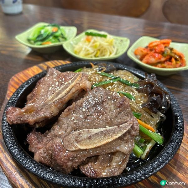 鐵板牛仔骨炒粉絲