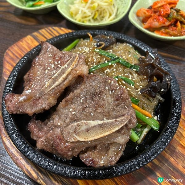 鐵板牛仔骨炒粉絲