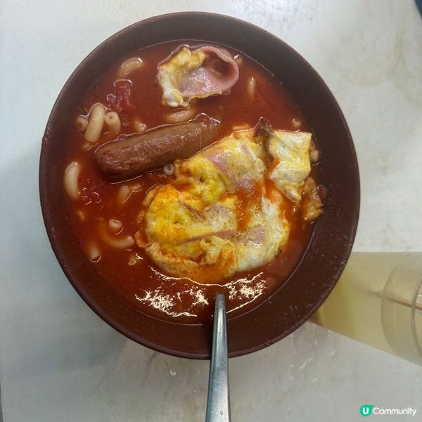 蕃茄湯粉麵 港式早餐中不得不提的重要一環