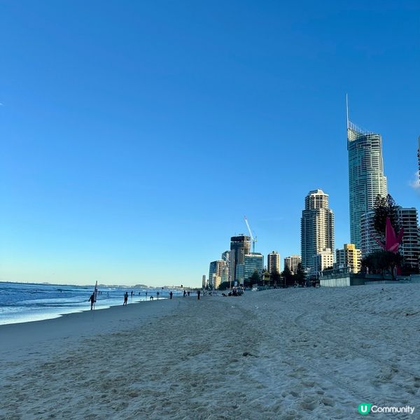 澳洲黃金海岸🏄‍♀️！衝浪者天堂沙灘打卡🏖️📸！