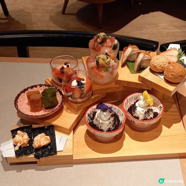 魚生十甜點輕食的日式下午茶