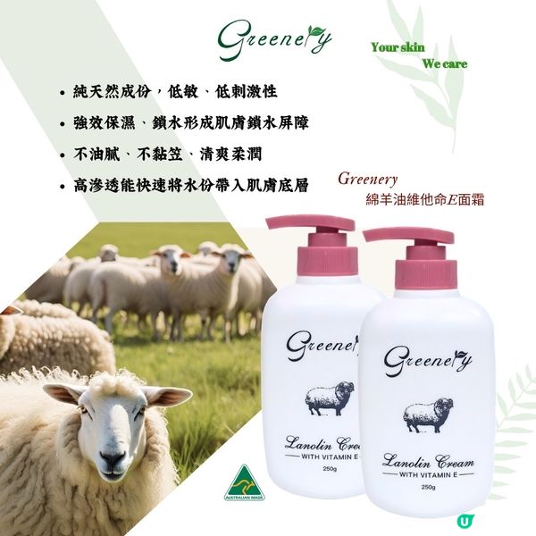 夏日護膚必備！綿羊油維他命霜 🐑💧