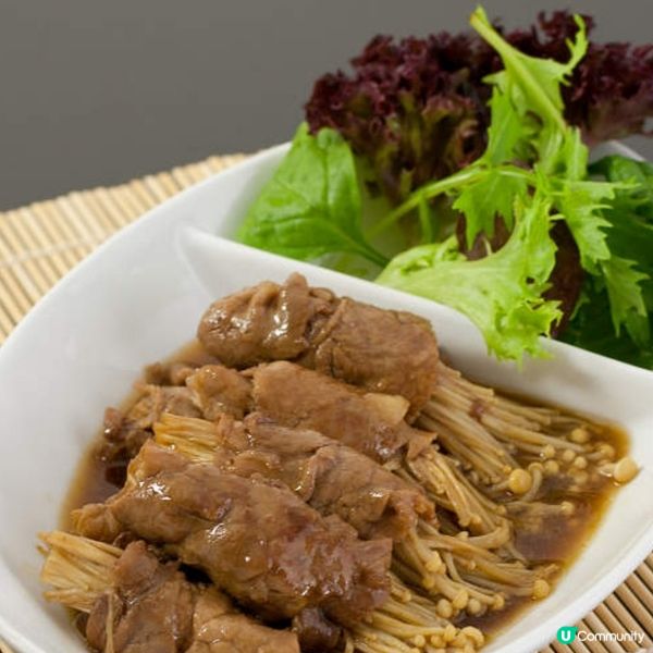 照燒金菇牛肉卷【日式簡易料理】