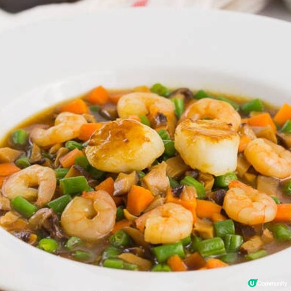 蠔油炒繽紛蝦仁