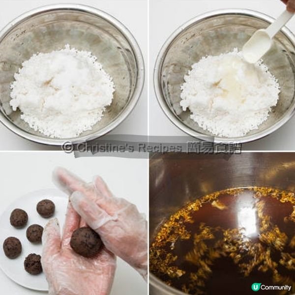 桂花豆沙西米糭