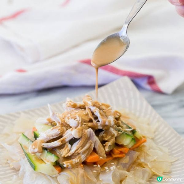 手撕雞麻醬粉皮
