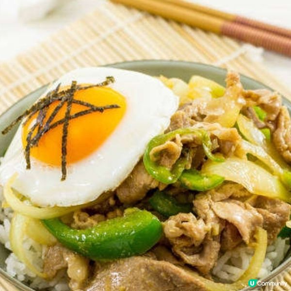 日式薑蓉豬肉煎蛋蓋飯