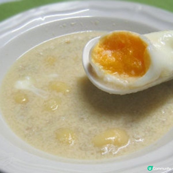 白果腐竹雞蛋薏米糖水