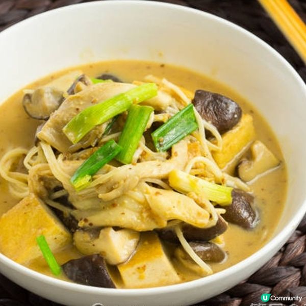 雜菇豆腐配芝麻汁
