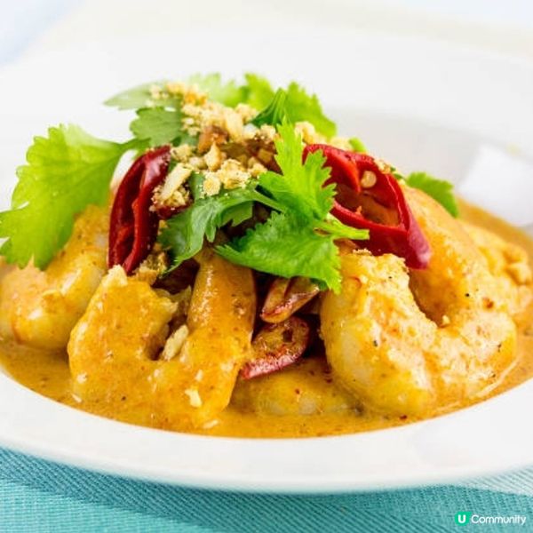 泰式紅咖哩蝦球