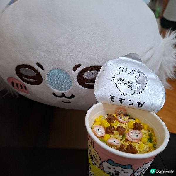 Chiikawa醬油杯麵試食🍜 小八飛鼠陪我宵夜😋！