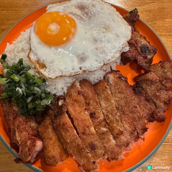 巨大炸雞髀冬陰功湯金邊粉😬😬💓