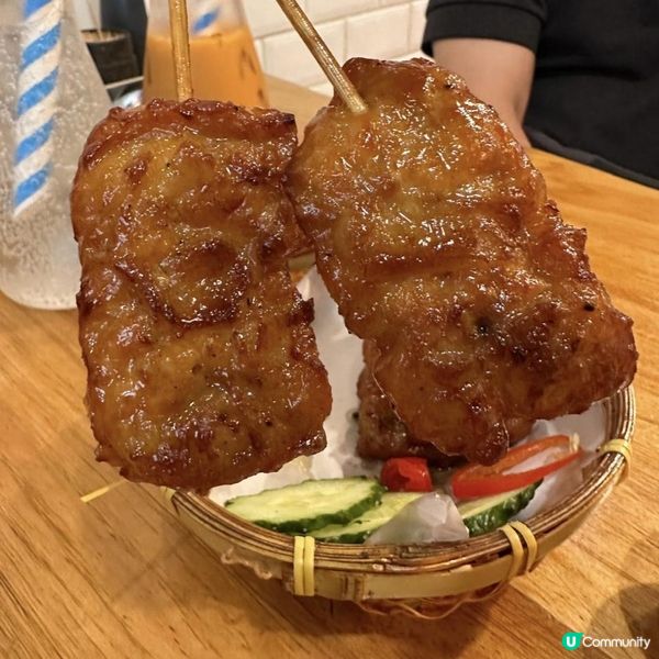 😍巨大焦脆炸雞髀🍗 配冬陰功金邊粉