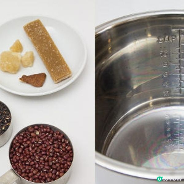 椰汁紅豆黑糯米糖水