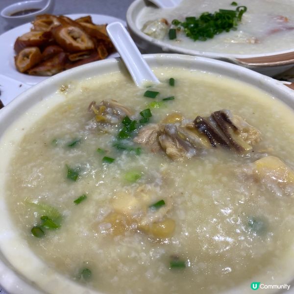 元朗地道美食🐤濃雞味新記雞粥