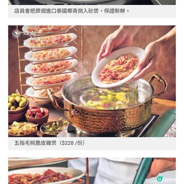 內地名牌鳳園雞煲火鍋登陸旺角3大必食脆皮雞椰子雞搭煲仔飯