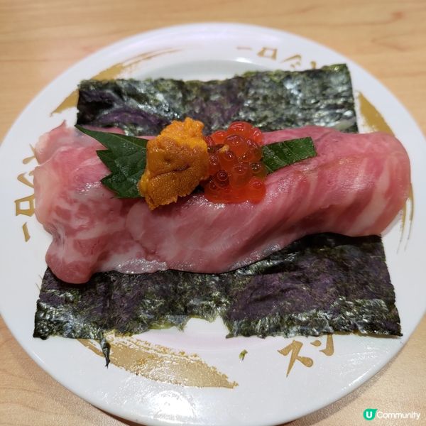 壽司郎8月必食豪華之選🔥雪花和牛生海膽三文魚子海苔包💜