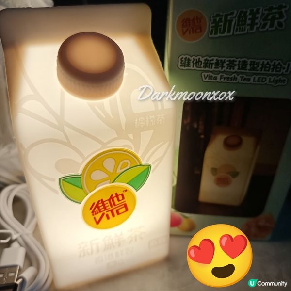買維他新鮮茶送拍拍小夜燈💡