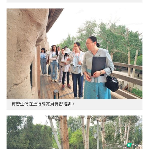 大專生敦煌實習化身莫高窟講解員 旅行學保育細味歷史文化藝術