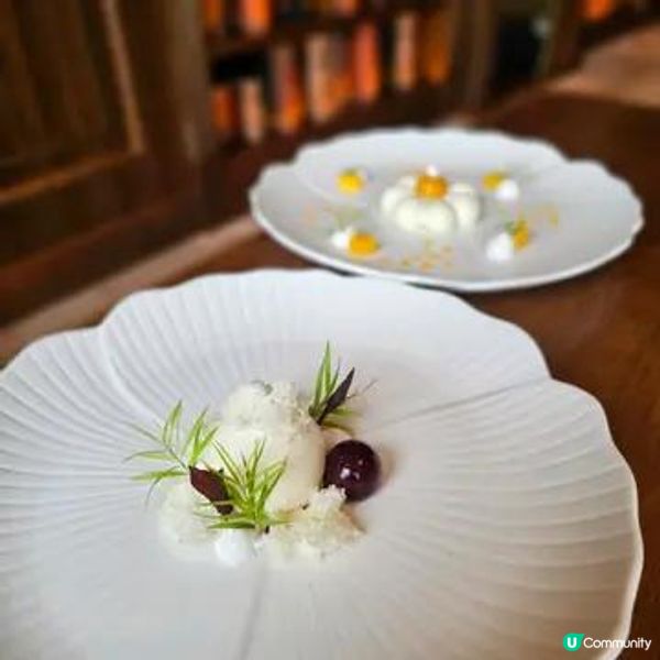 置身於古典書室中進餐