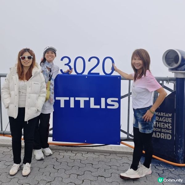 瑞士鐵力士山🗻體驗全球獨創360度旋轉纜車🚠