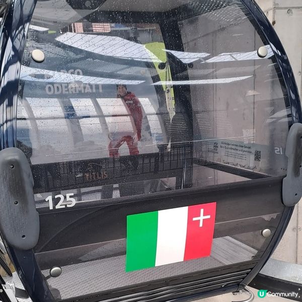 瑞士鐵力士山🗻體驗全球獨創360度旋轉纜車🚠