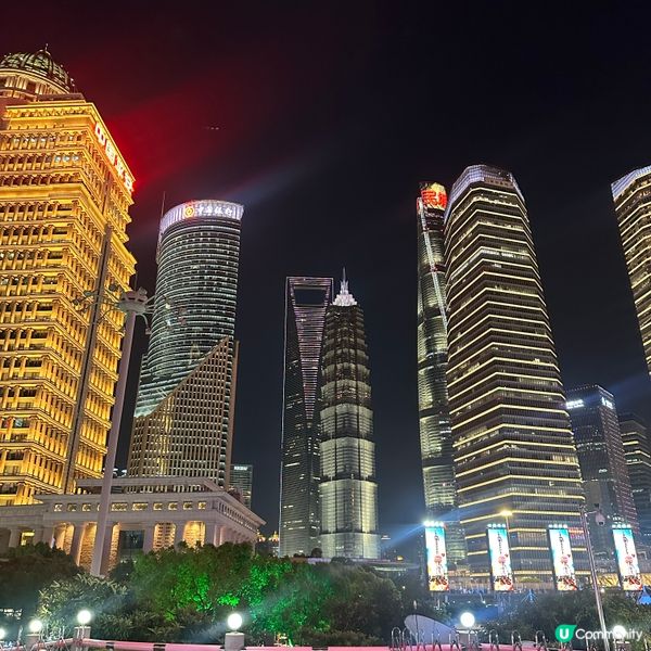 上海東方明珠塔夜景🤩！萬家燈火好靚呀！😍