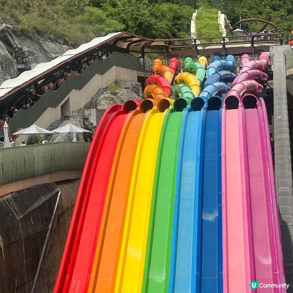 海洋公園水上樂園🌊！刺激又開心🥳！一家大細消暑好去處