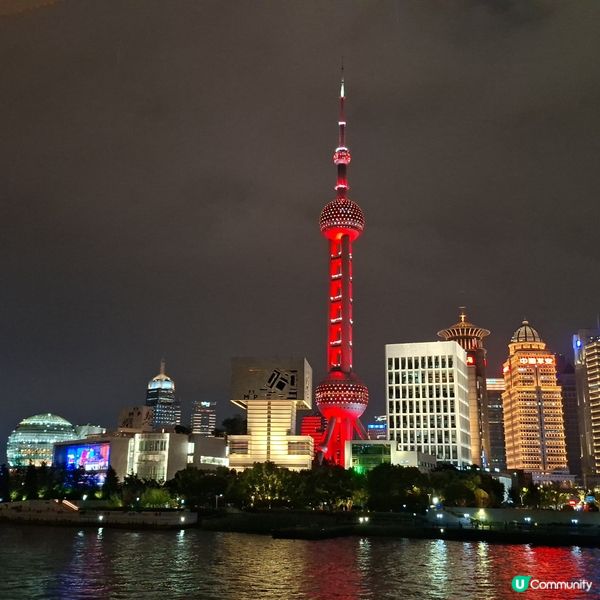 ✨上海黃浦江遊覽網紅遊船河🚢浦江夜遊外灘東方明珠陸家嘴美景
