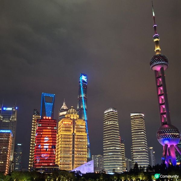 ✨上海黃浦江遊覽網紅遊船河🚢浦江夜遊外灘東方明珠陸家嘴美景