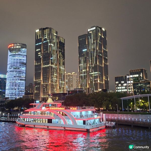 ✨上海黃浦江遊覽網紅遊船河🚢浦江夜遊外灘東方明珠陸家嘴美景