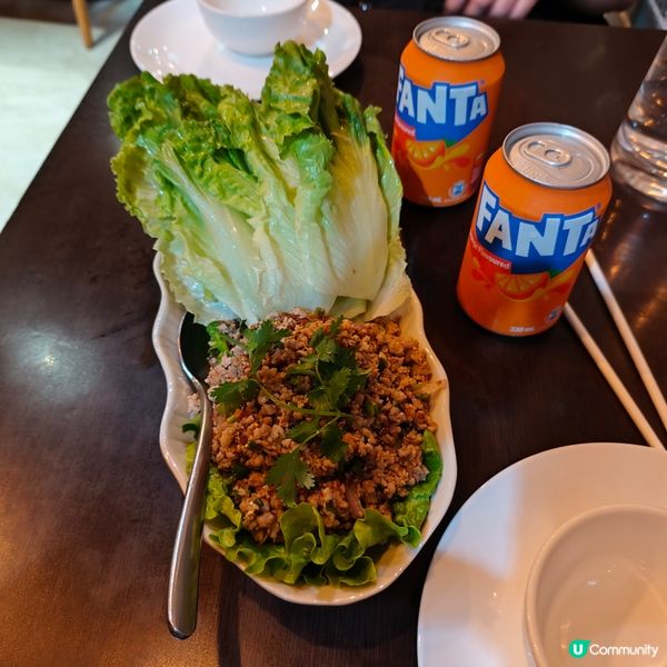 金象泰菜😋！肉碎生菜包必食！🤤